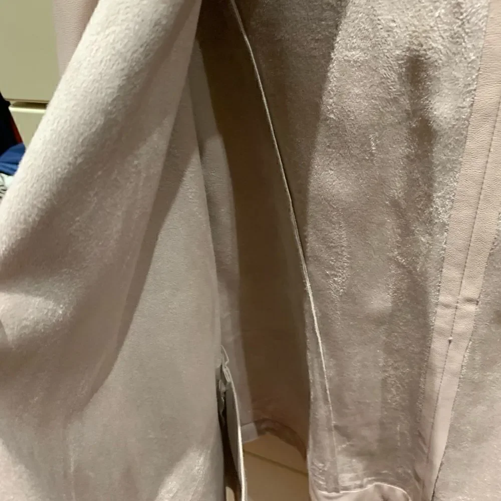 Bb Dakota Blush colored faux leather jacket